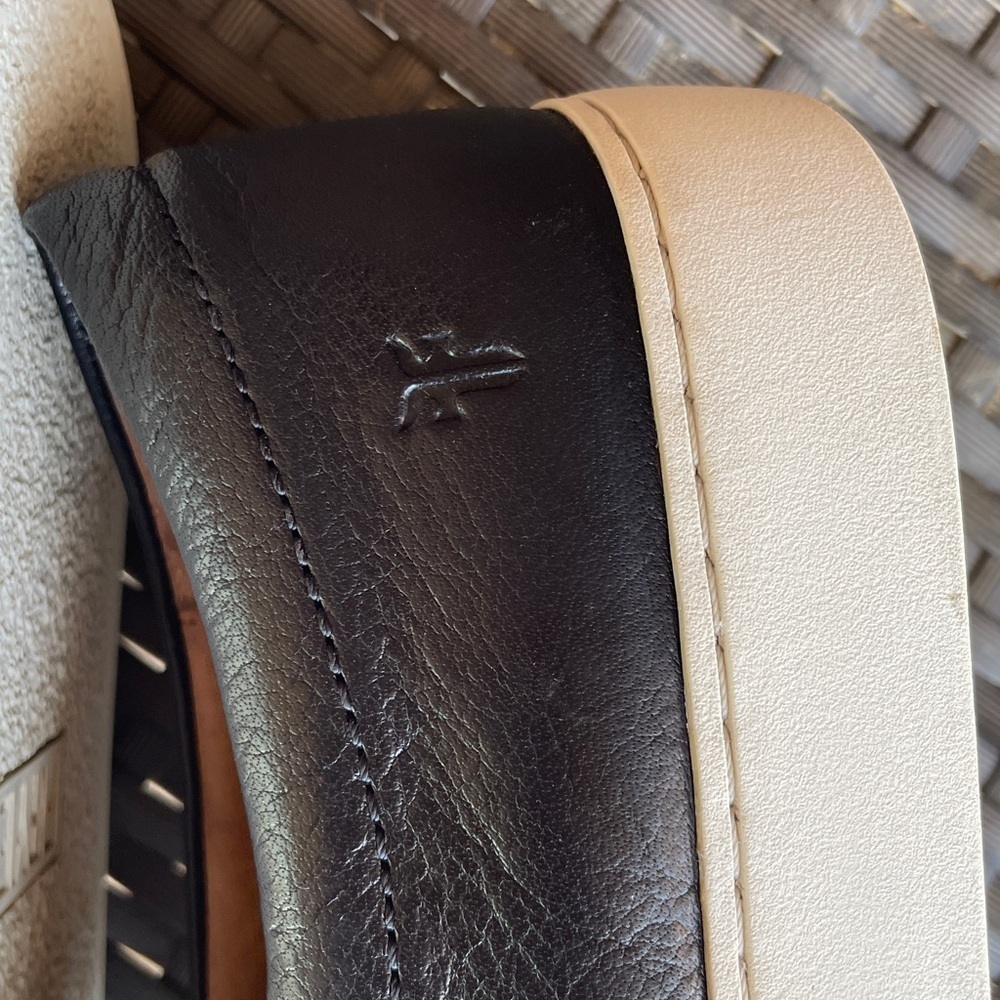 FRYE Black Slip-On Leather Loafers - Picture 7 of 7
